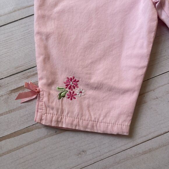 Nannette Baby Girl 2 Piece Bodysuit & Pink Floral Pants Set 0‑3M 100% Cotton - Picture 11 of 13